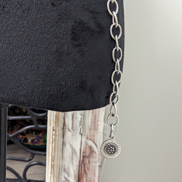 Chico's Southwest/Boho Style Pewter Tone Belt - Picture 2 of 6